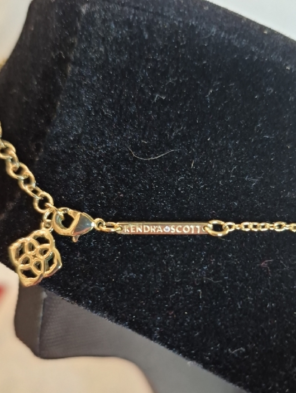 Kendra Scott Gold Necklace with Royal Blue Stone - Picture 2 of 4